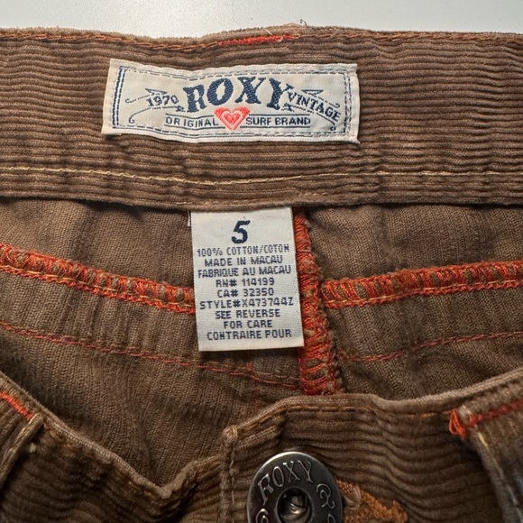 Vintage Roxy Corduroy Flare Pants - Picture 2 of 8